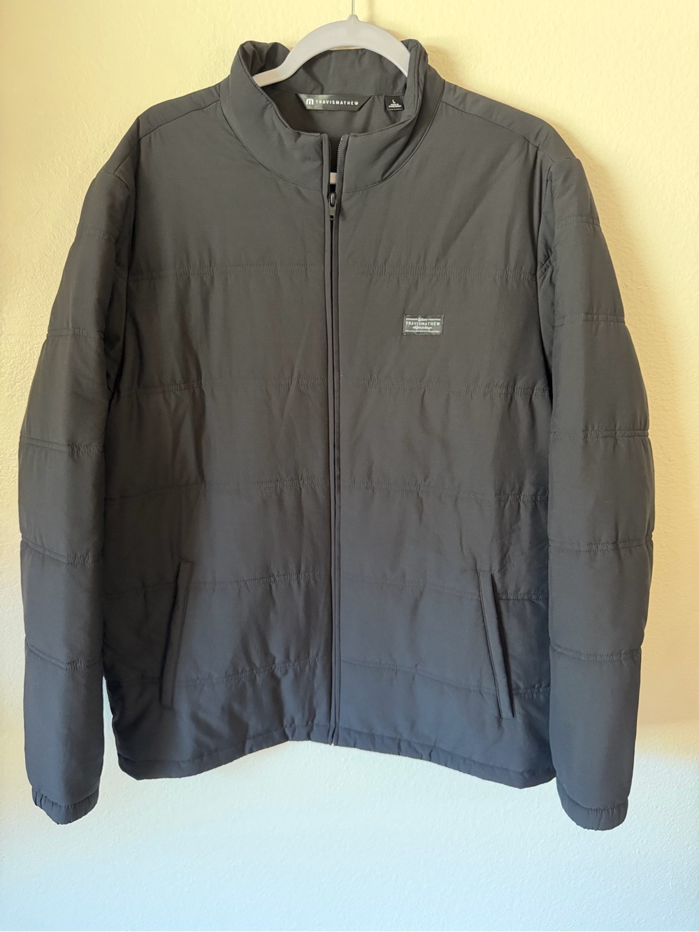 Travis Mathew Men's Quilted Lightweight Jacket - Charcoal